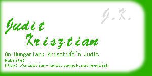 judit krisztian business card